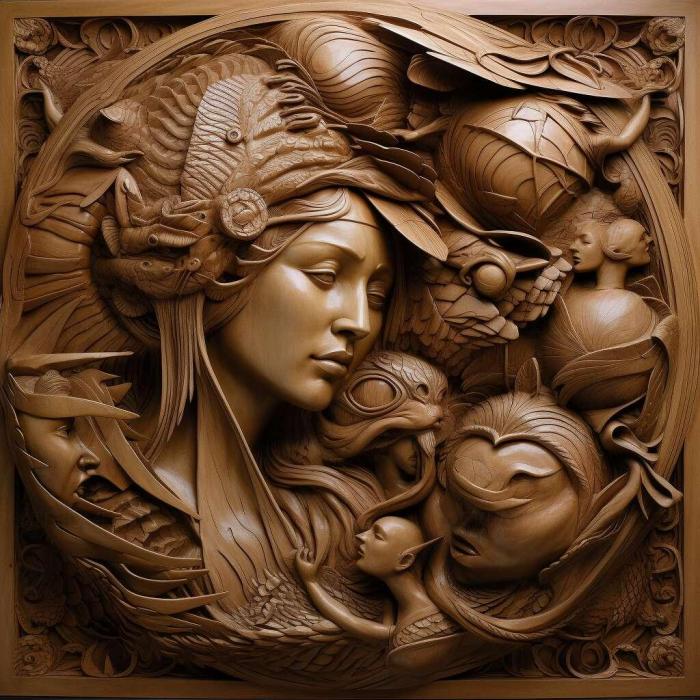 نموذج ثلاثي الأبعاد لآلة CNC 3D Art 